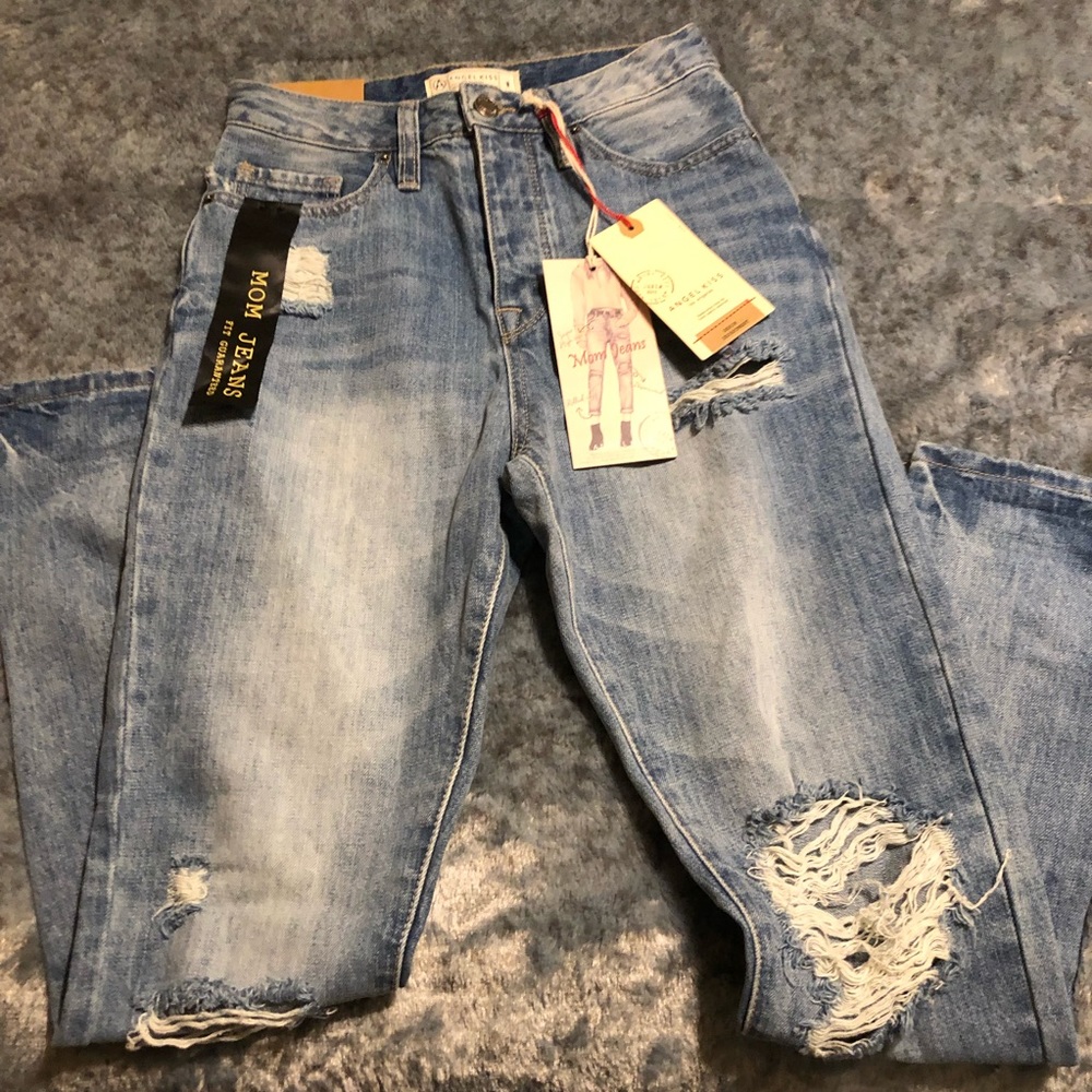 High waisted skinny jeans